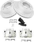TRQ Rear Brake Kit for Silverado Sierra 2500 HD - Ceramic Rotors