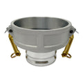 6in Female x 4in Male Camlock Reducer - Aluminum Cam and Groove Type