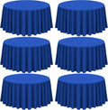 Royal Blue 120 in Round Tablecloth 6 Pack - Durable Polyester