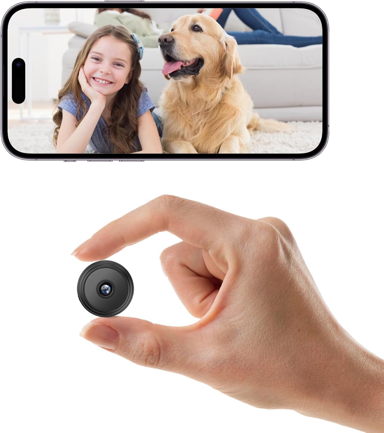 1080P WiFi Hidden Camera: Pet/Baby Surveillance