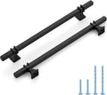 8 in Black Cabinet Handles 25 Pack - Modern Square Pulls for Cabinets