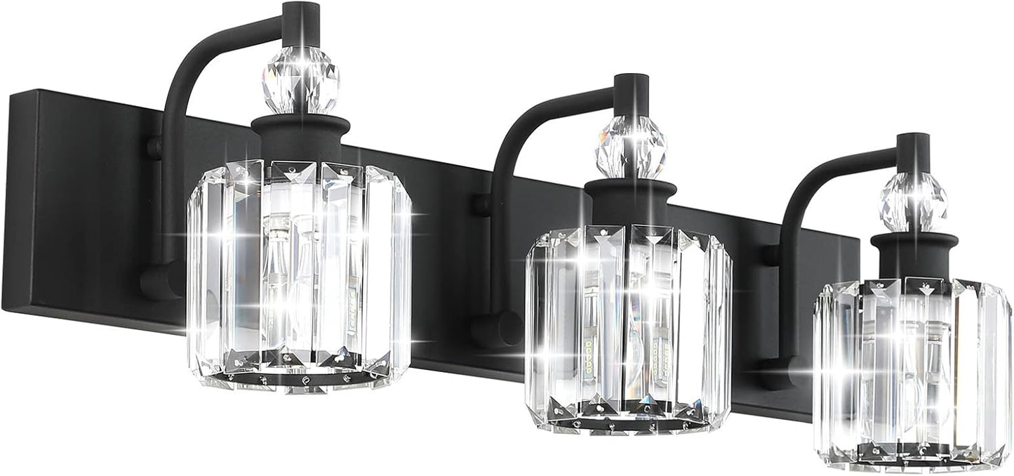 Stylish Ralbay Black Crystal Bathroom Lights for Modern Homes