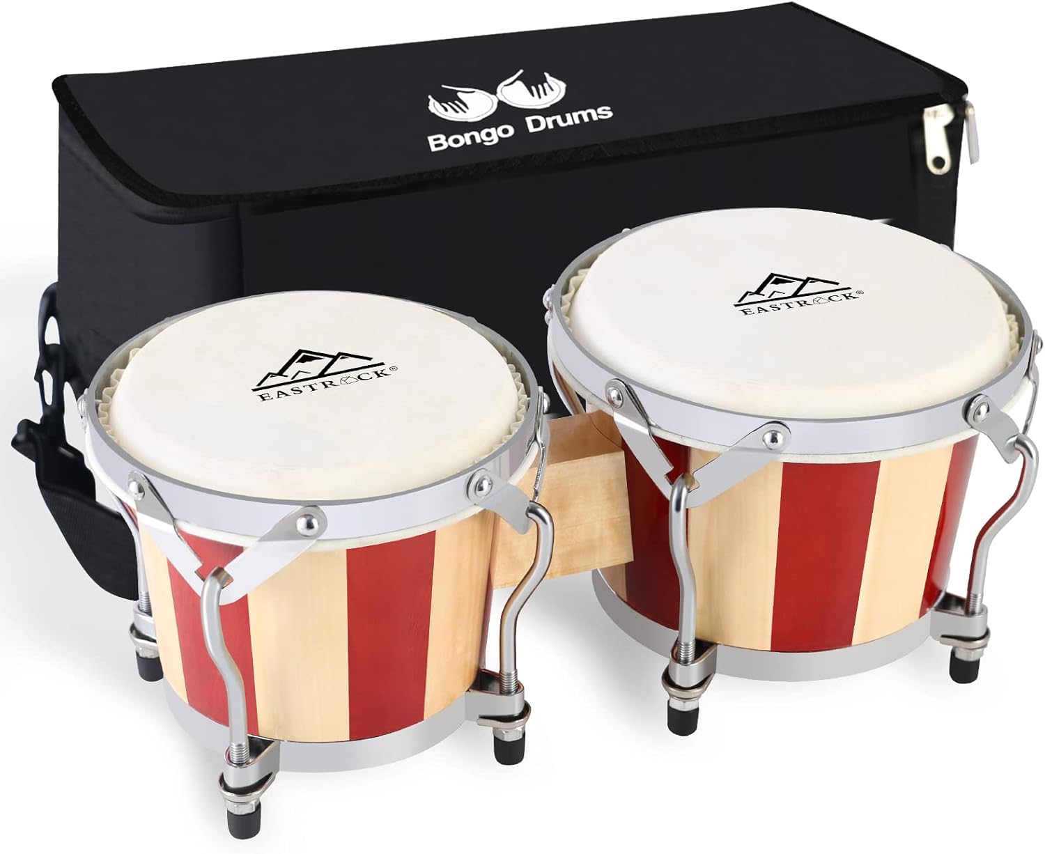 EastRock Bongo Drum Set for Adults and Kids - Perfect for All