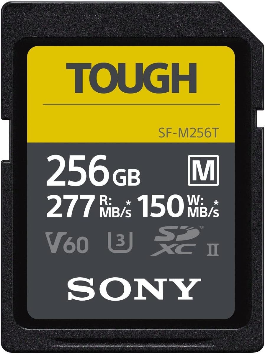 Sony TOUGH-M Series 256GB SDXC UHS-II Card for 4K Video