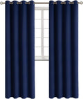 Blackout Curtains Grommet Thermal Insulated Panels - Navy 52 x 120 in