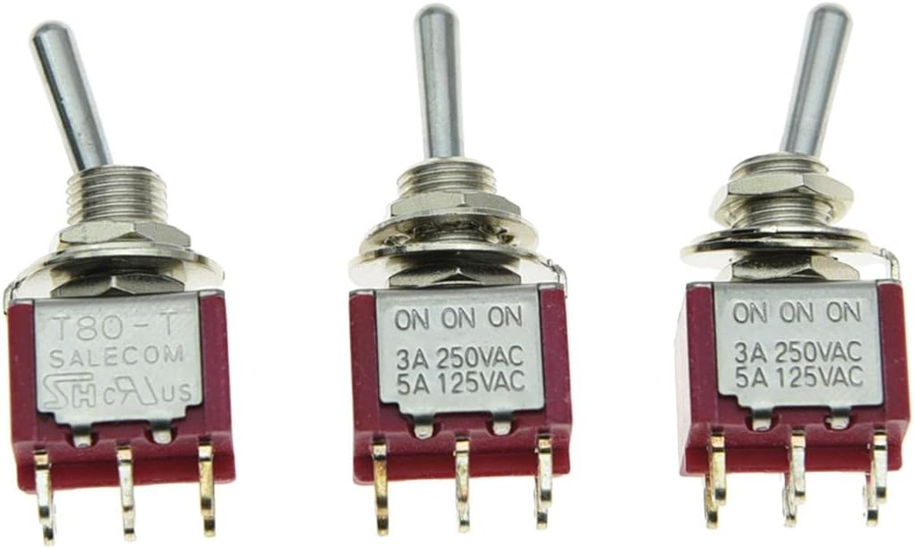 Dopro Guitar Mini Toggle Switches - 3 Way ON/ON/ON