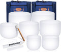 Crystal Singing Bowl Set of 7 C Major 4th Octave - Sound Healing