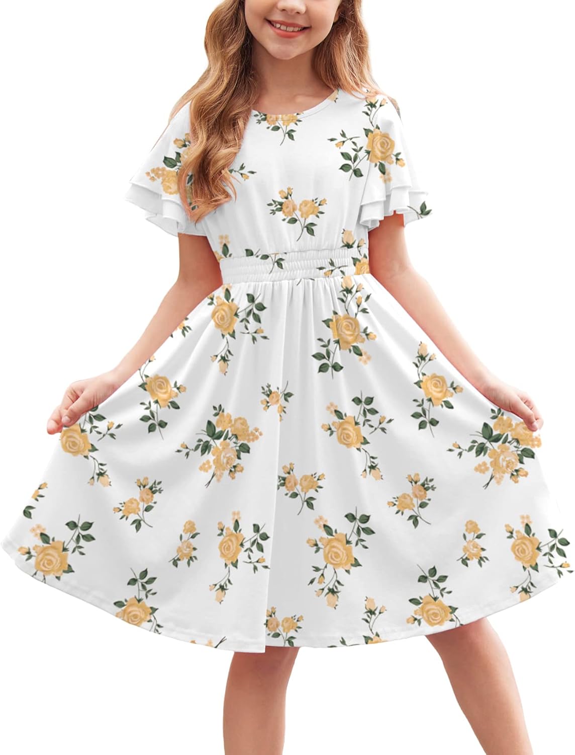 Arshiner Girl's Casual Dress for Summer Fun and Style