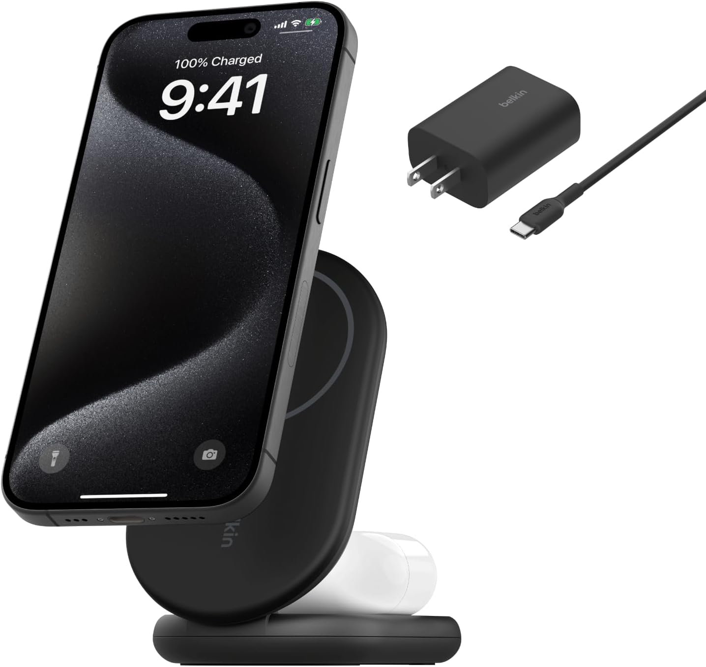 Belkin 2-in-1 Magnetic Charger - Qi2-Certified Fast Charging