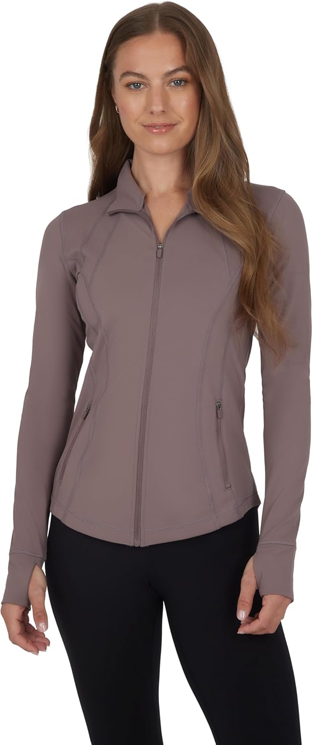 90 Degree By Reflex Womens Lightweight Full Zip Running Jacket