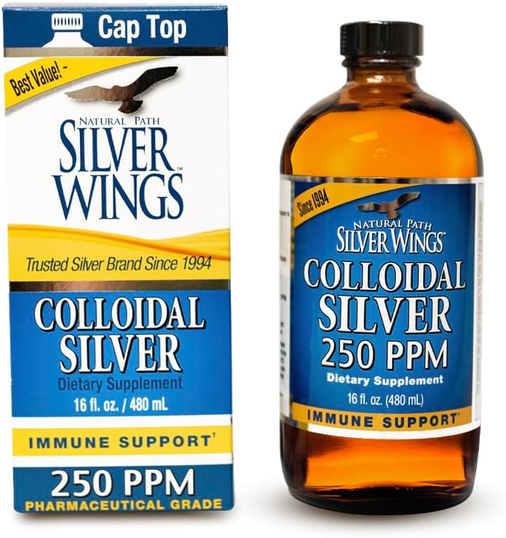 Natural Path Silver Wings Colloidal Silver Liquid for Immunity