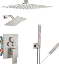 Aolemi Ceiling Mount Dual Shower Head System - Brushed Nickel