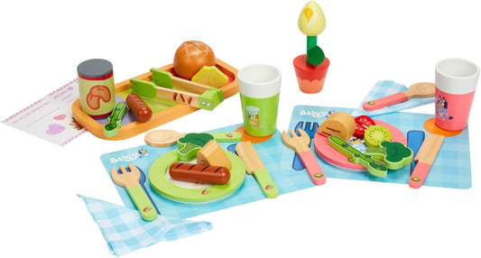 32-Piece Bluey Wooden Toy Set - Spark Imaginative Play!