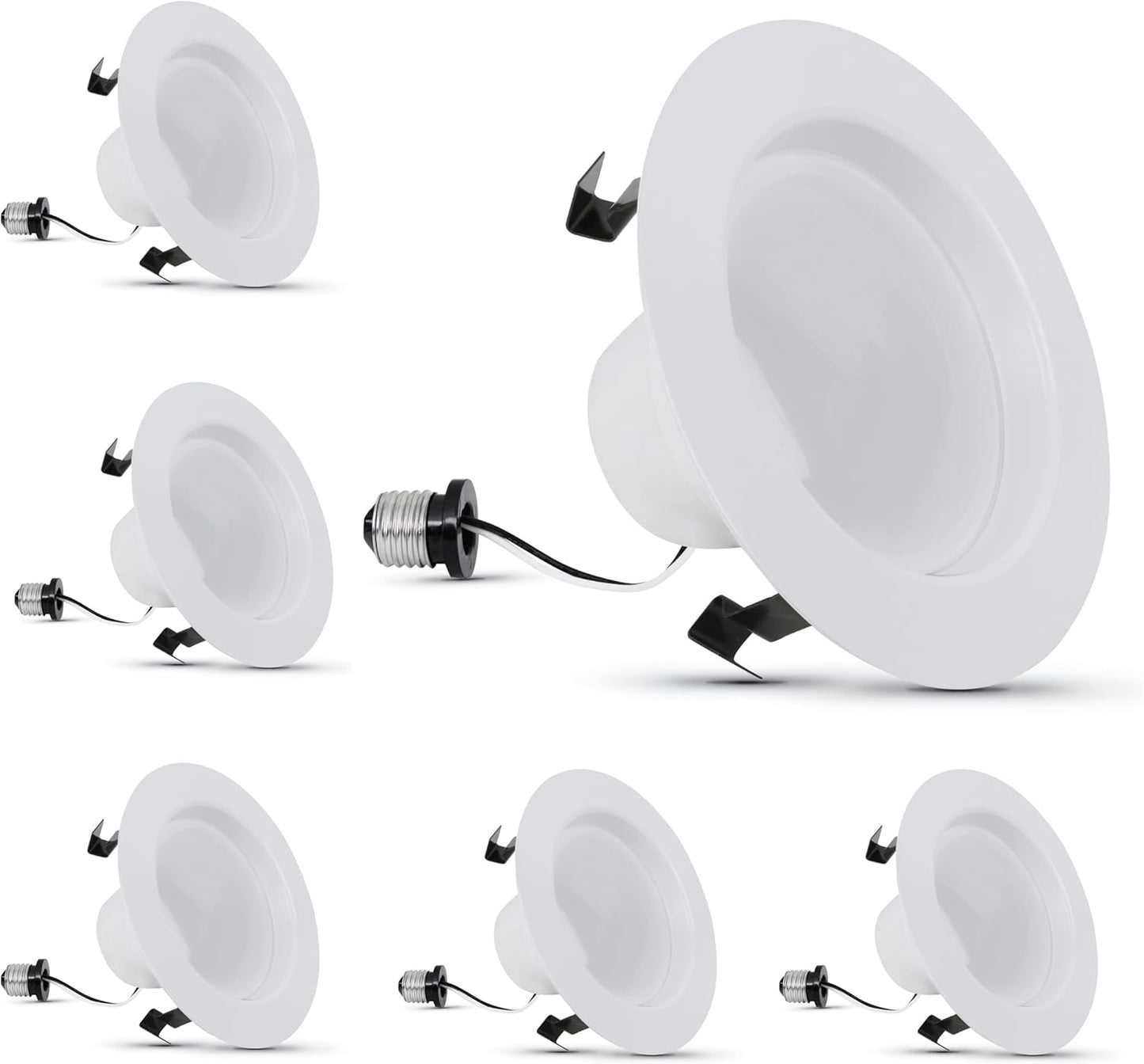Feit Electric LED 4 Inch Recessed Lights Retrofit for Brightness