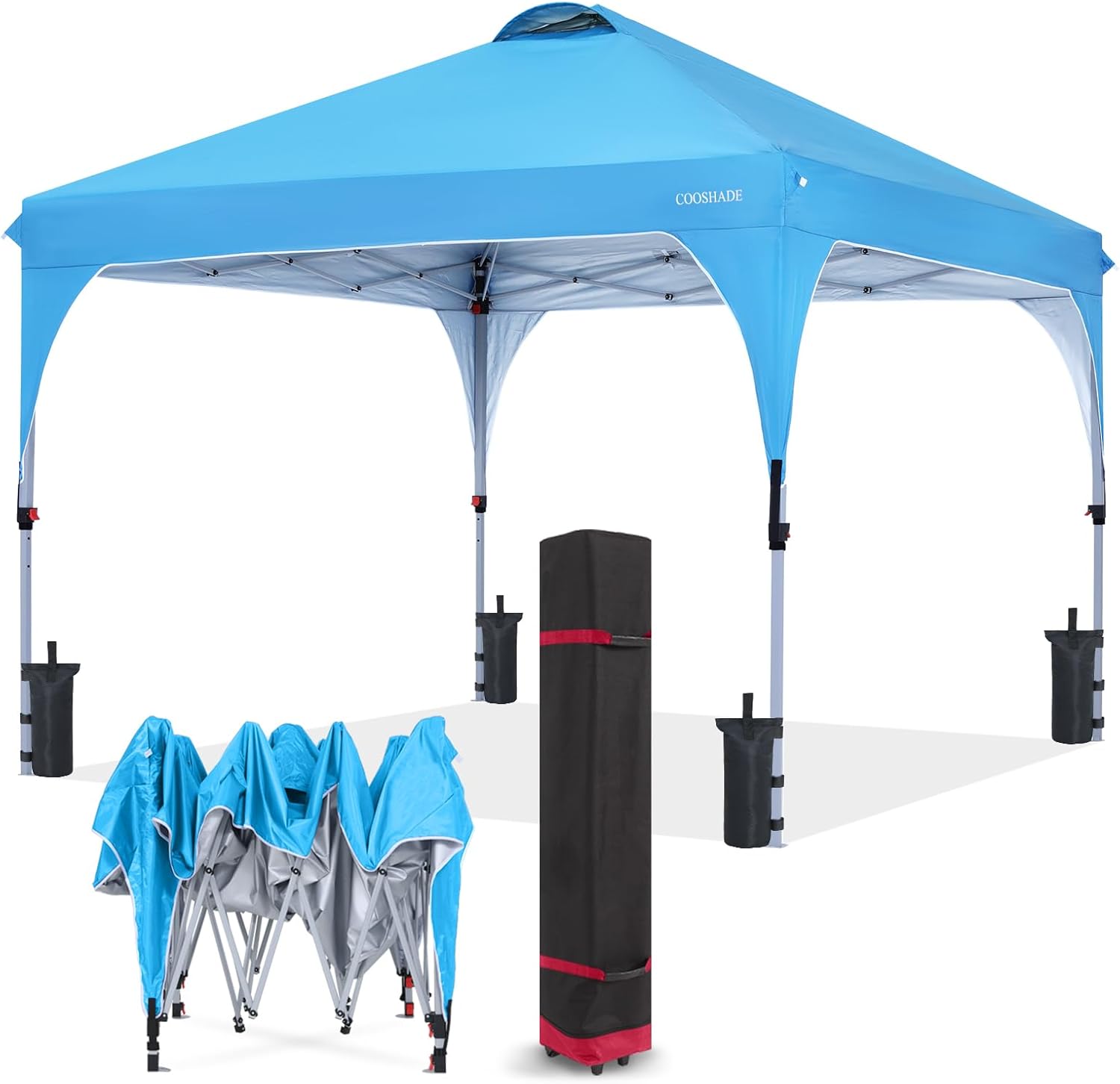 COOSHADE 10x10 Pop Up Canopy: Instant Sun Protection!