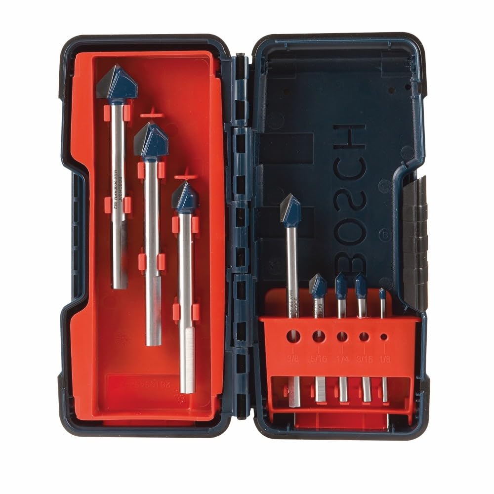 Bosch GT3000 8 pc. Glass and Tile Bit Set for Precision Drilling