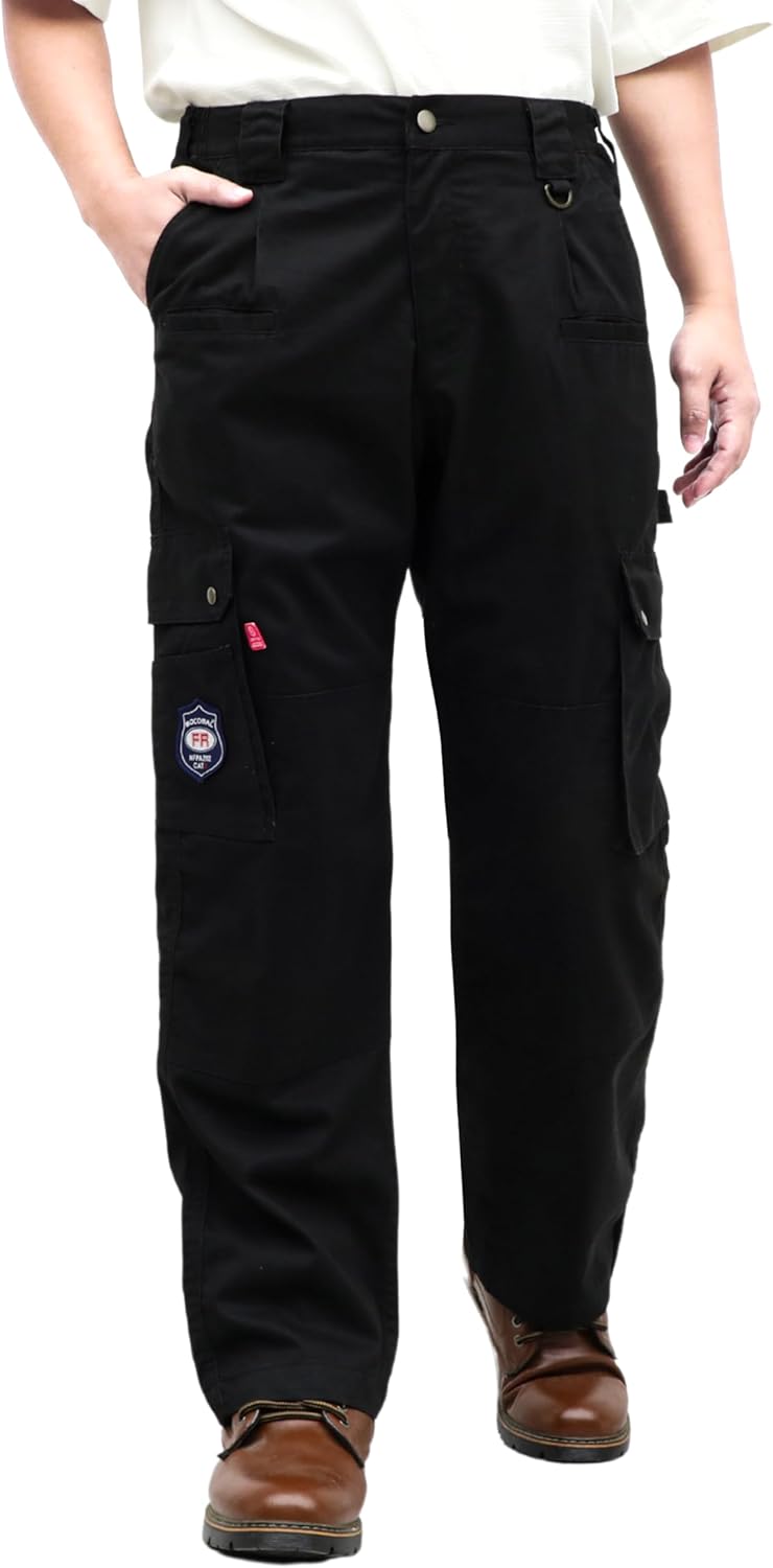 BOCOMAL FR Pants for Men Cargo Flame Resistant Utility Wear