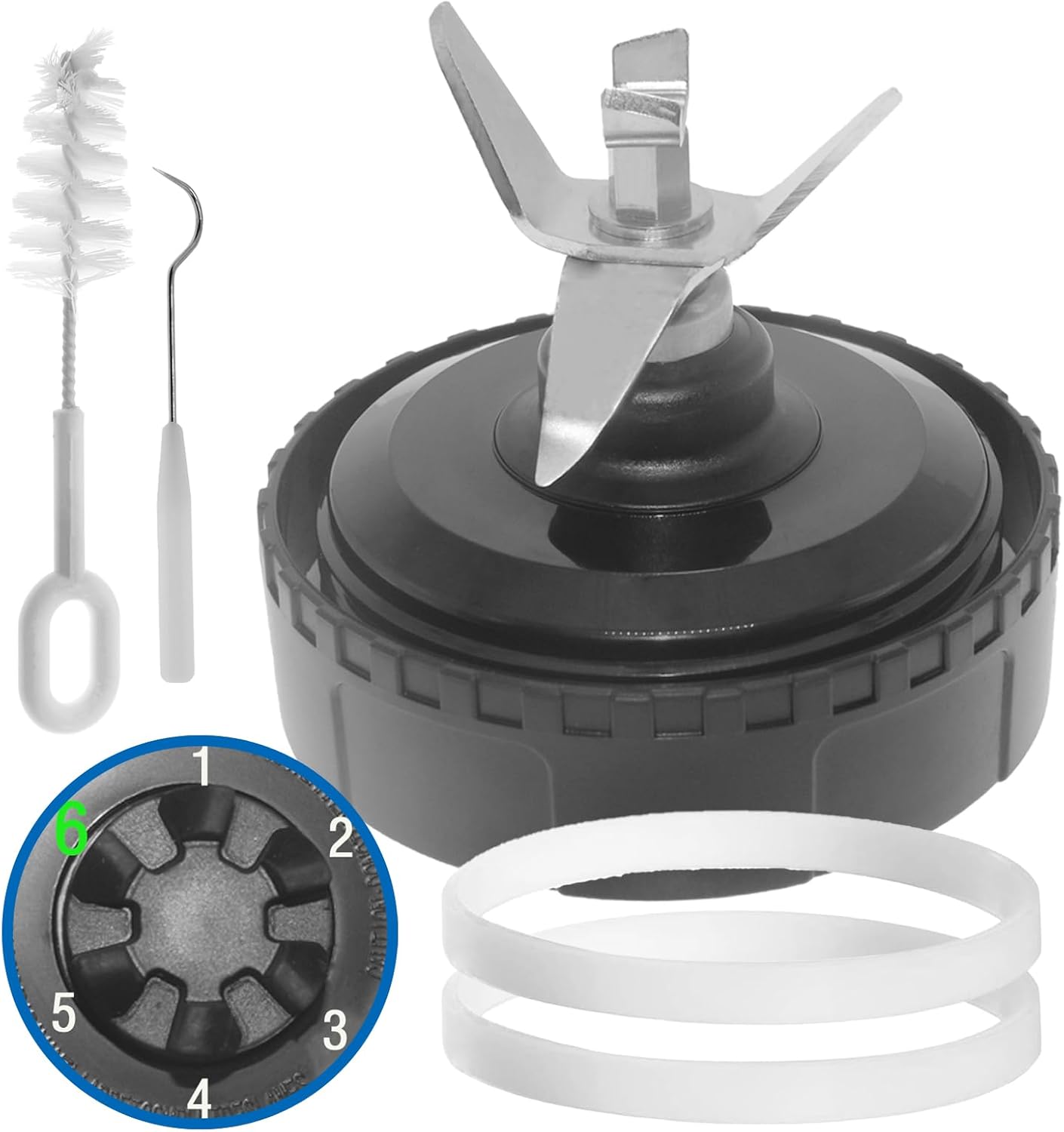 6-Fin Ninja Blender Blade for BL660/BL770 - Enhanced Blend