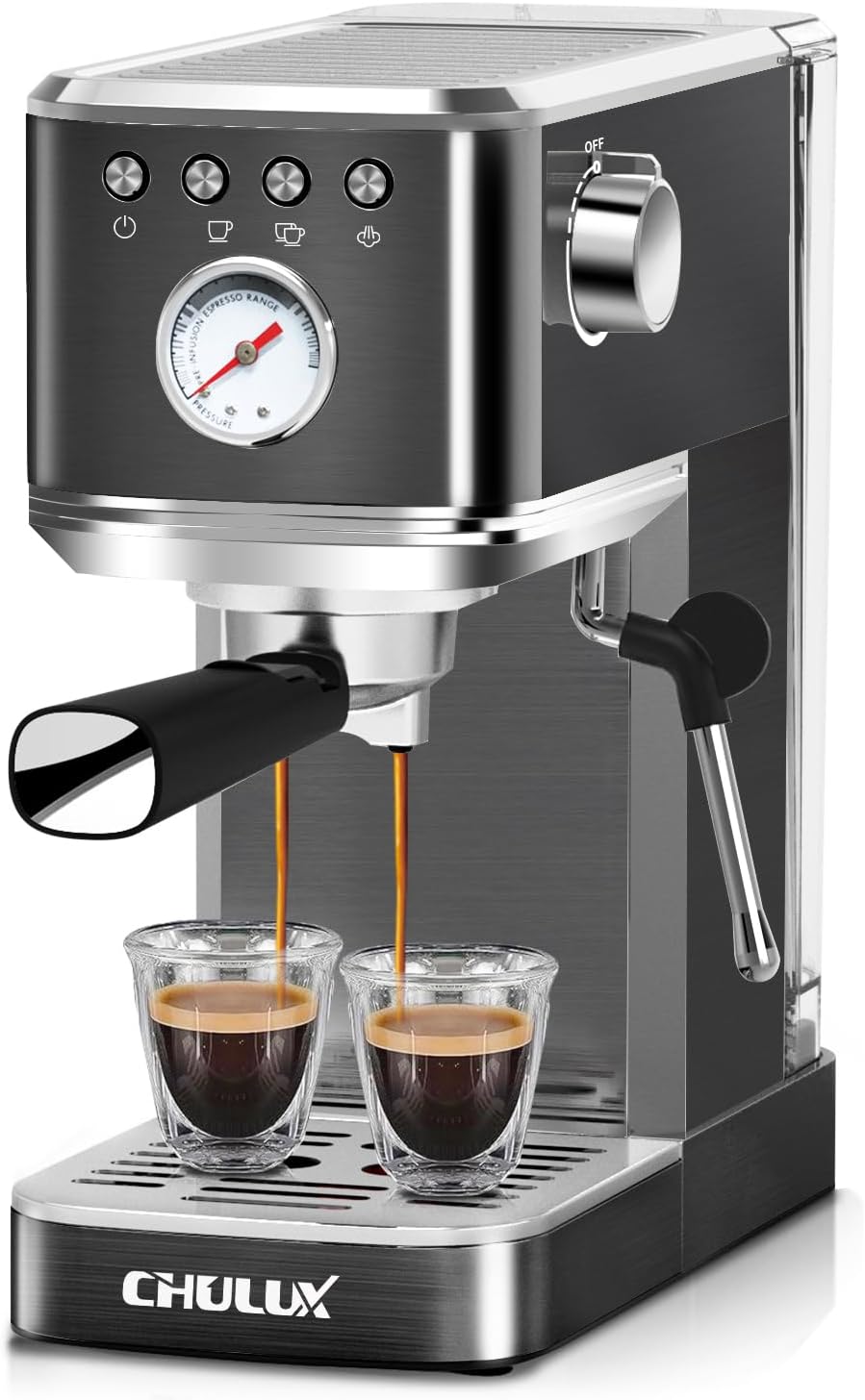 CHULUX Slim Espresso Machine - 20 Bar Professional Pump