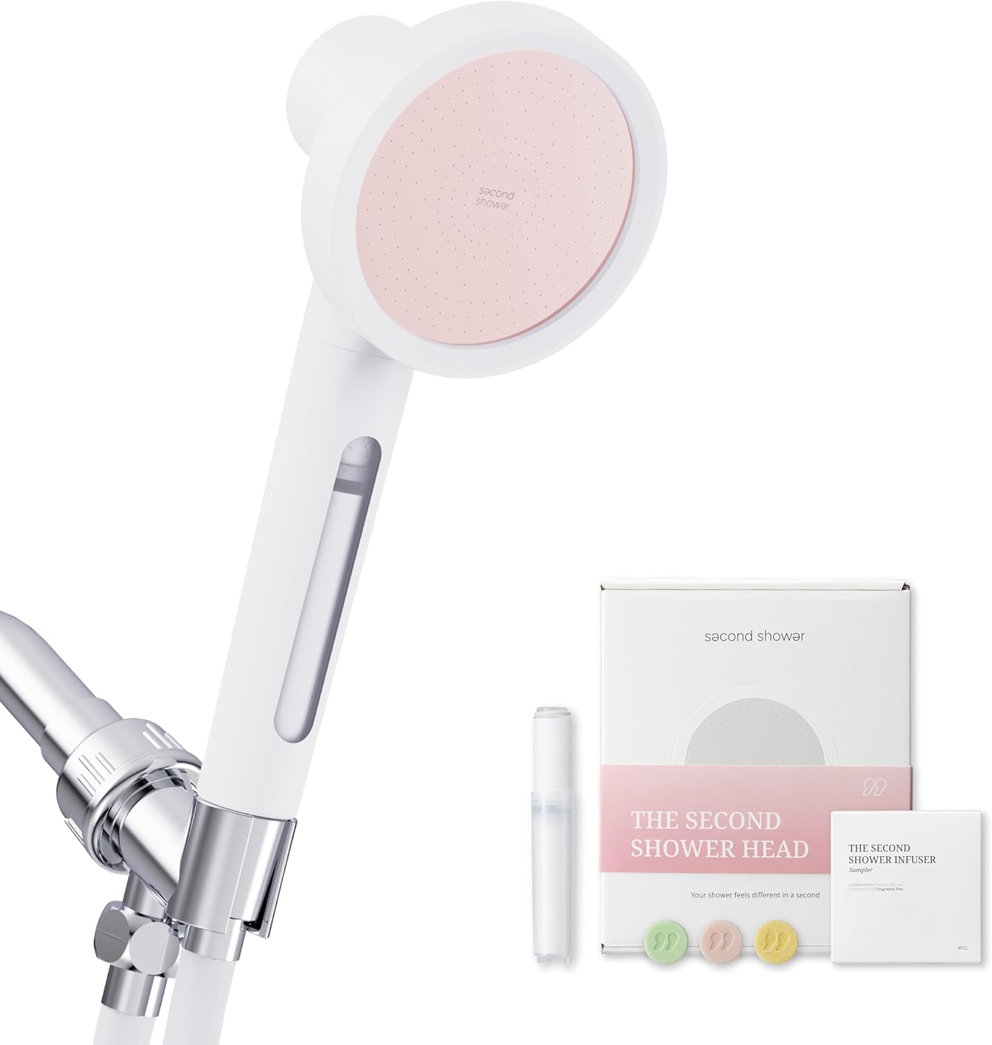 SecondShower Handheld Filtered Shower Head for Skin Health