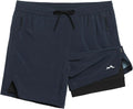 Men's Athletic Running Shorts with Liner 5ft / 7ft - Ultra Lightweight