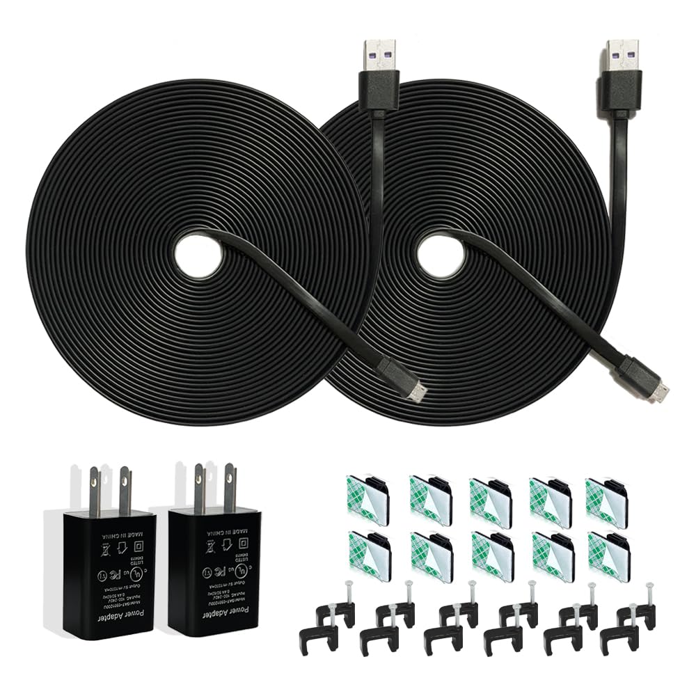 JJMASEE 20FT Power Extension Cable - Extend Your Surveillance Camera Reach!