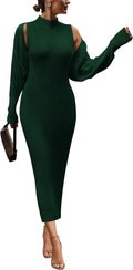 PRETTYGARDEN Women's Knit 2 Piece Sweater Dress Set - Cozy Fall Style