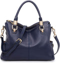 Soft Women Genuine Leather Satchel Tote Shoulder Bag - Roomy Top Grain