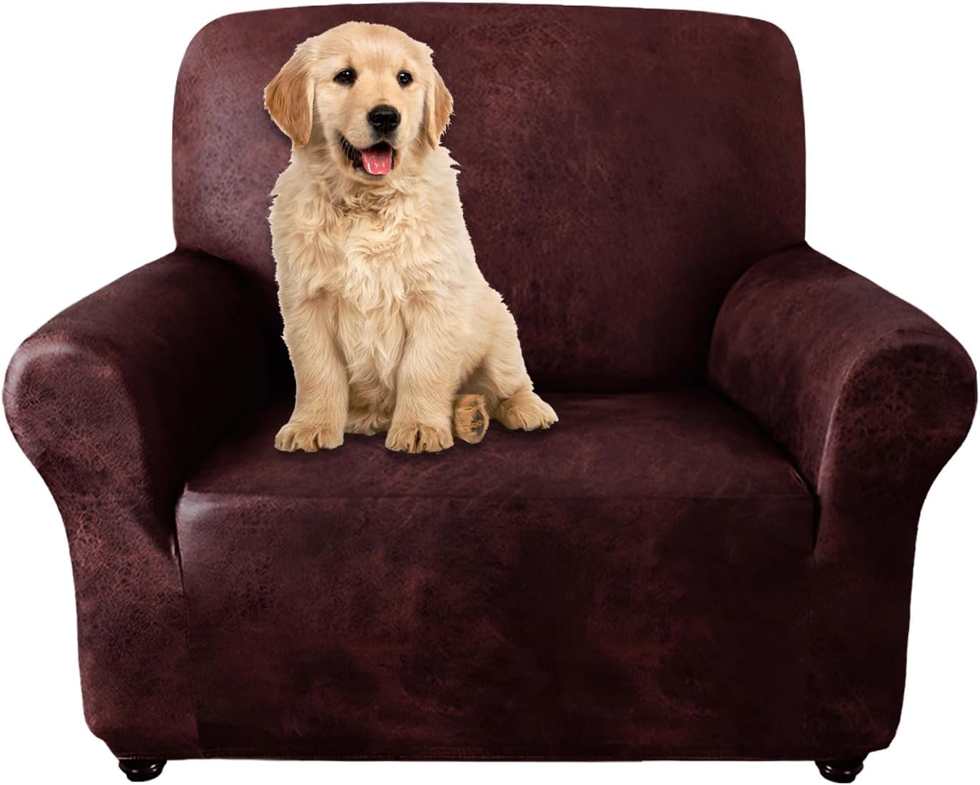 Molasofa Chair Covers for Leather Couch - Soft, Washable, Durable