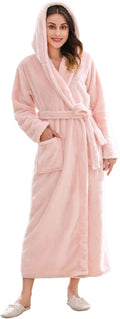 Richie House women's plush robe for staying warm indoors