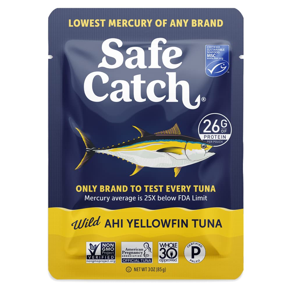 Safe Catch Wild Ahi Yellowfin Tuna Pouches, Delicious & Healthy