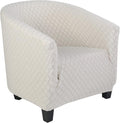 Stretch Barrel Chair Slipcover - Creamy-White