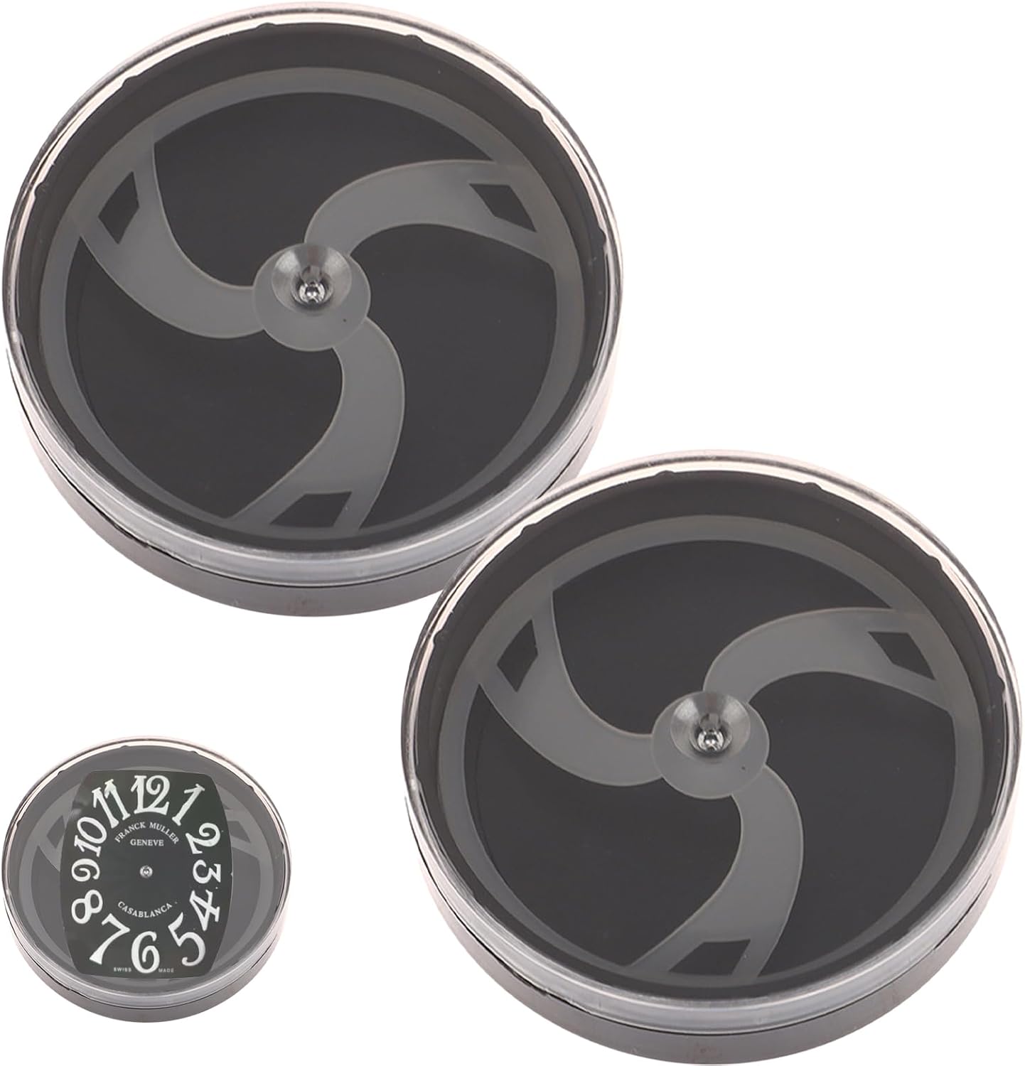 TECHPLUS 2Pcs Watch Storage Box: Dust & Scratch Protection