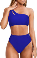 MOOSLOVER Women Cutout One Shoulder High Waisted Bikini - Flattering