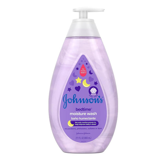 Johnson's Tear-Free Bedtime Baby Moisture Wash - Soothe with Natural Calm
