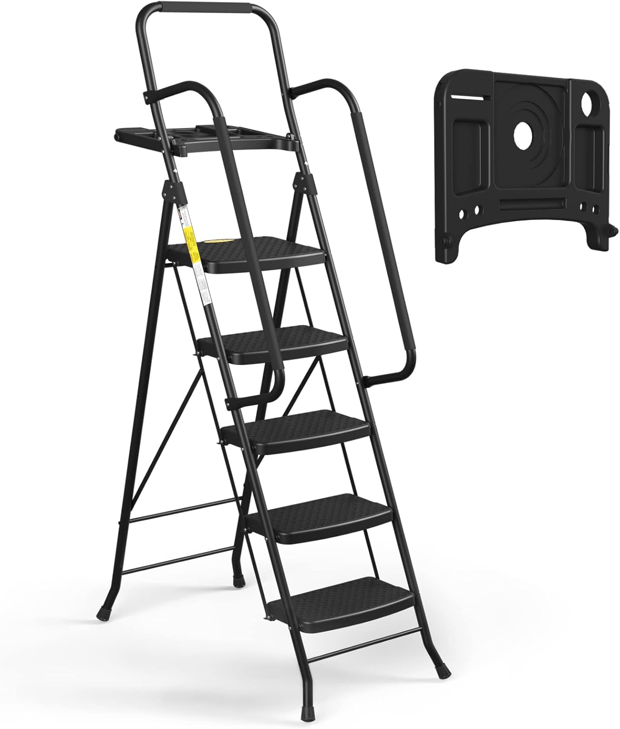 HBTower Step Ladder with Handrails for Home and Office Use
