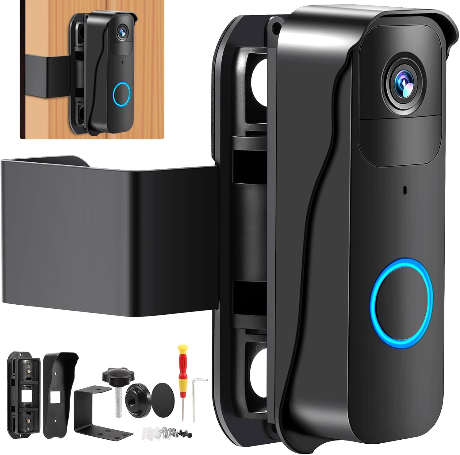 Blink Doorbell Mount - No-Drill Secure Installation!