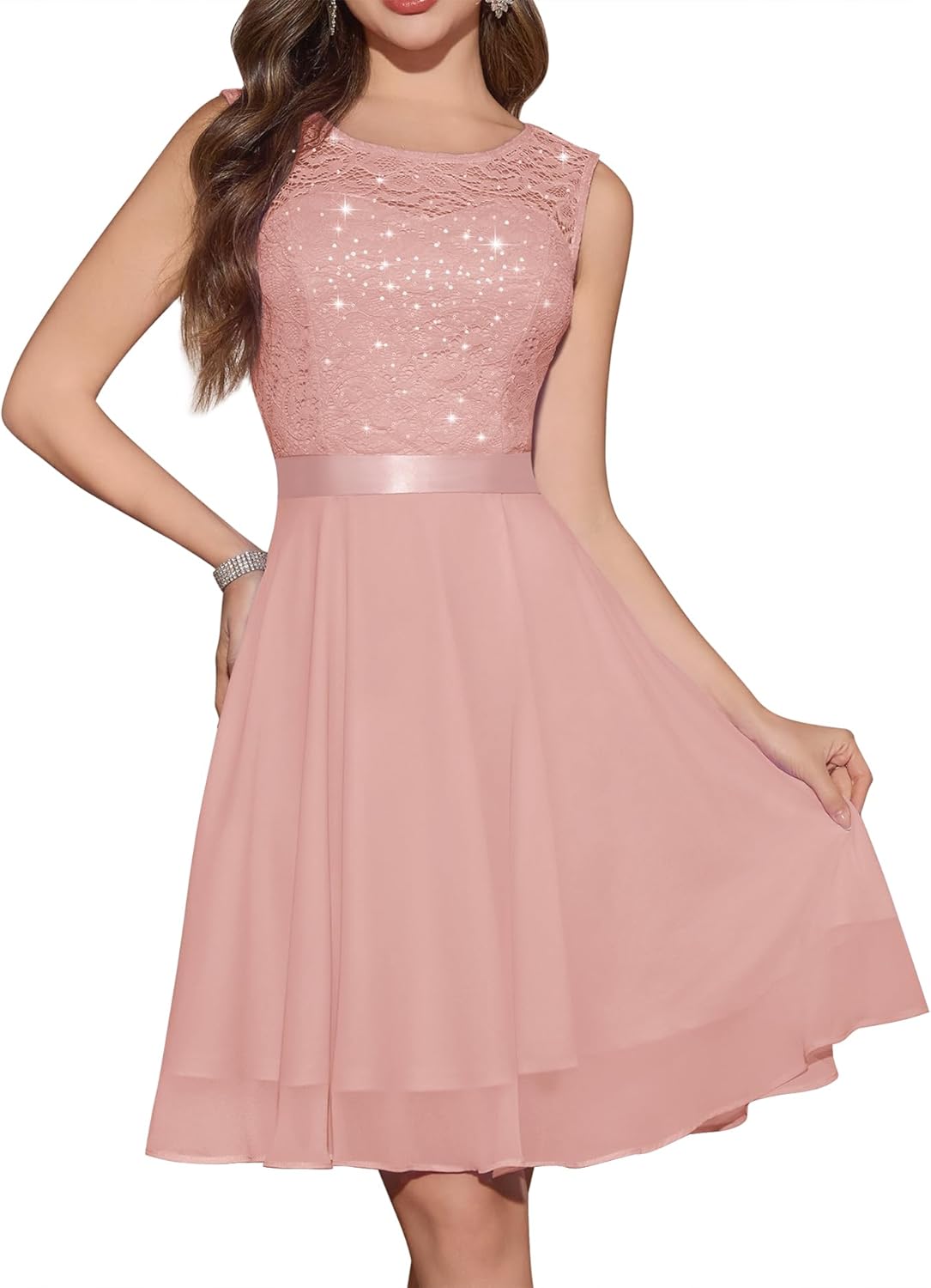 BeryLove Women's Short Homecoming Dresses for Teens Sleeveless