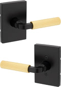 Kwikset Mirada Reeded Interior Passage Door Handle for Closets