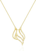 Ring Holder Necklace - Handmade Sterling Silver and 14k Gold Ring