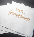 25 Funny Christmas Cocktail Napkins: Very Merry Friendsmas!