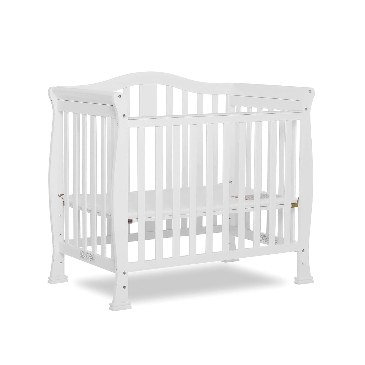 Dream On Me Addison 4-In-1 Convertible Mini Crib for Safe Sleep
