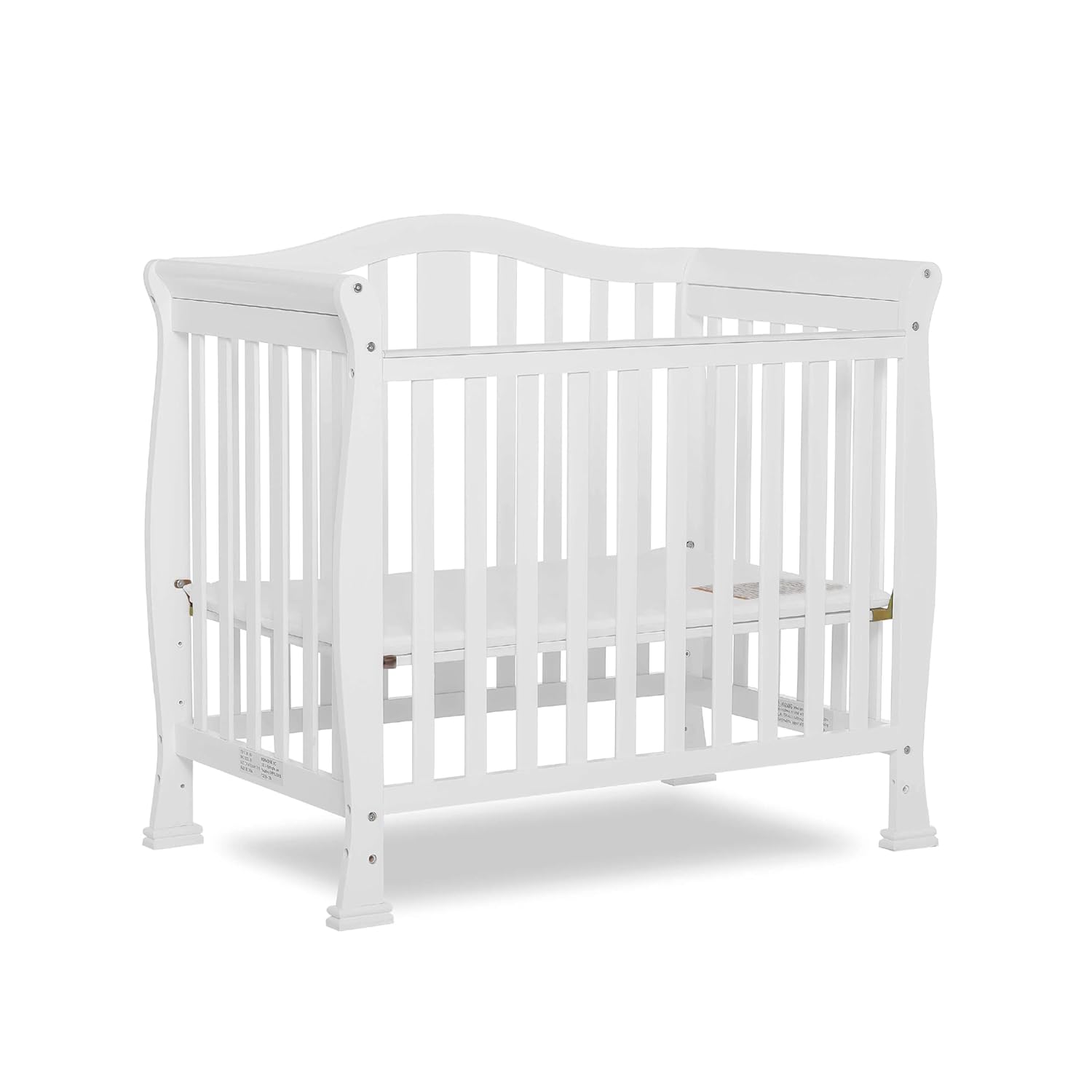 Dream On Me Addison 4-In-1 Convertible Mini Crib for Safe Sleep