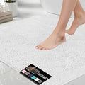 Bath Rug Mat 60x17 White - Thick Soft Absorbent Chenille