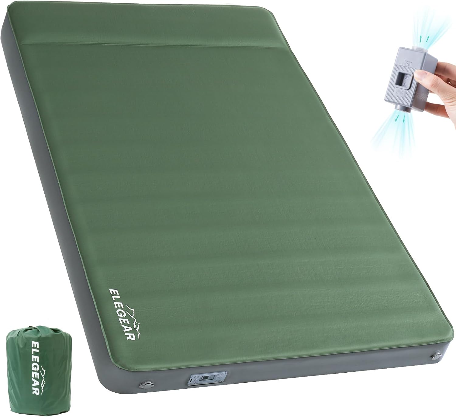 Elegear Self Inflating Sleeping Pad with Electric Pump for Camping