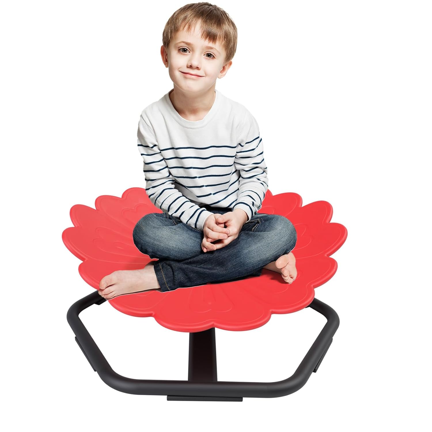 Red Flower Shape Autism Spinning Chair by XJD