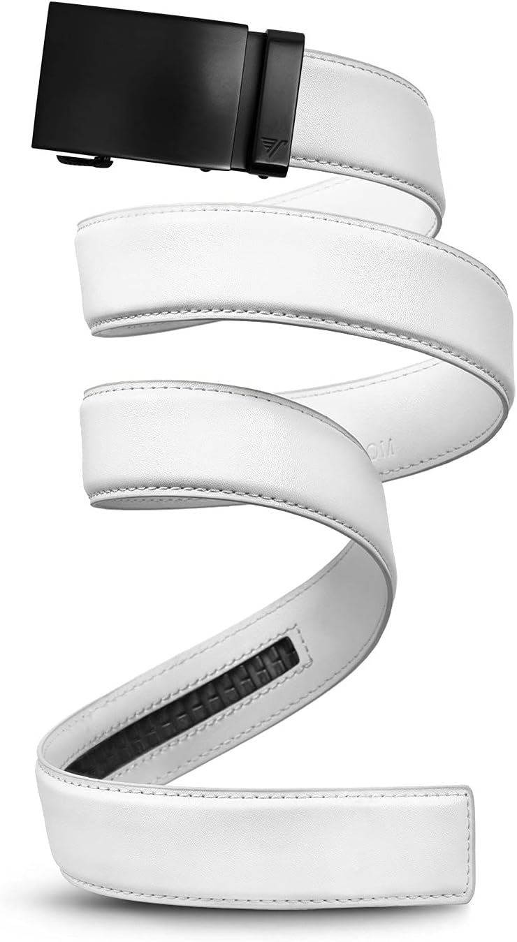 Mission Belt Men's Leather Ratchet Belt for Perfect Fit Every Time