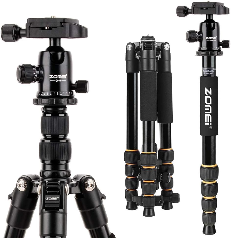 ZOMEI Aluminum Portable Tripod for DSLR Cameras and More