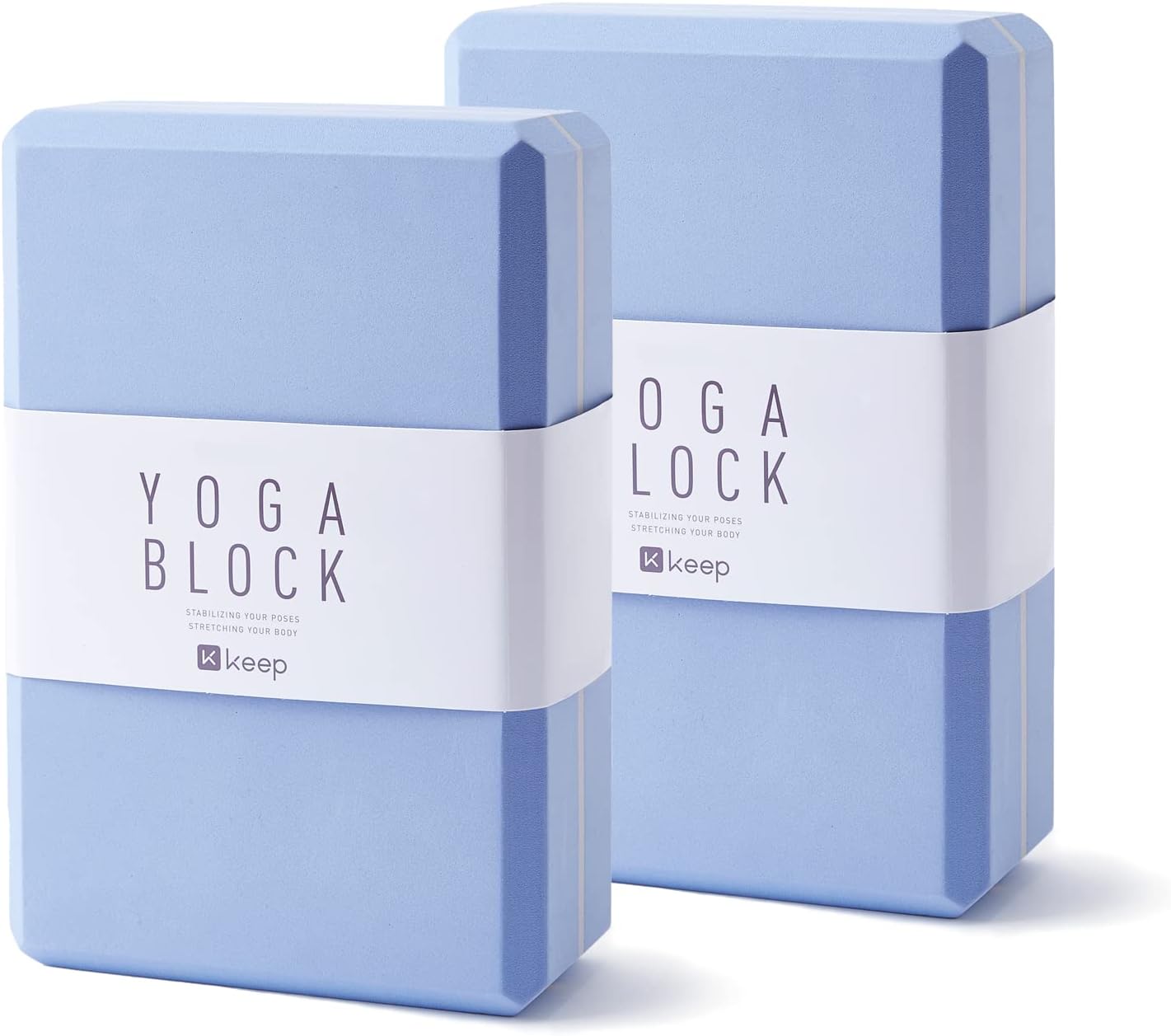 KEEP High-Density Yoga Blocks 2 Pack - Supportive & Non-Slip