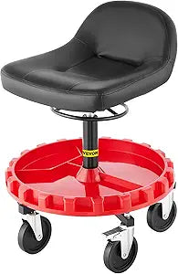 VEVOR Shop Stool - 300 LBS Adjustable Rolling Garage Seat